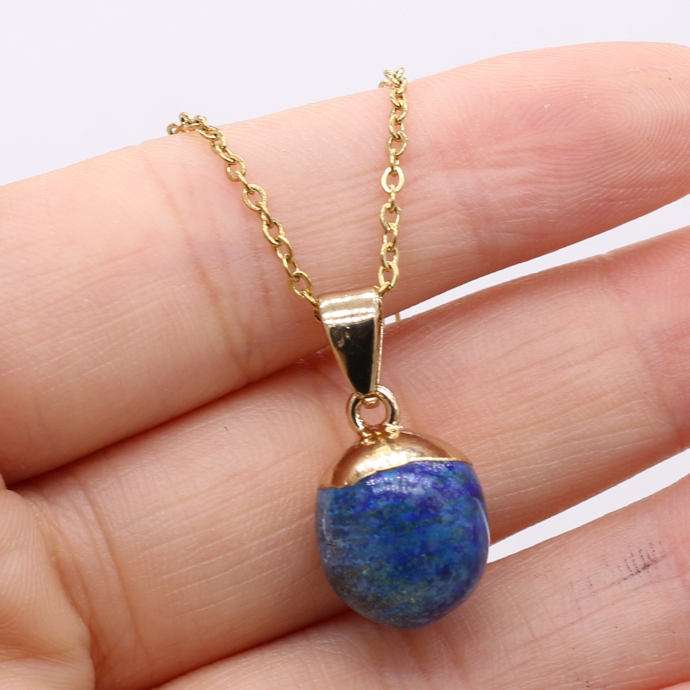 Collier avec pendentif en pierre naturelle lapis lazuli