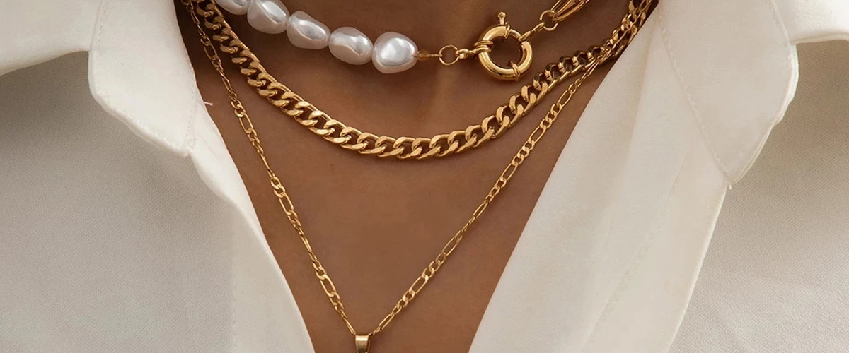 Goth-Baroque-perle-Coin-Portrait-pendentif-collier-pour-femmes-Vintage-multicouche-lien-cha-ne-colli